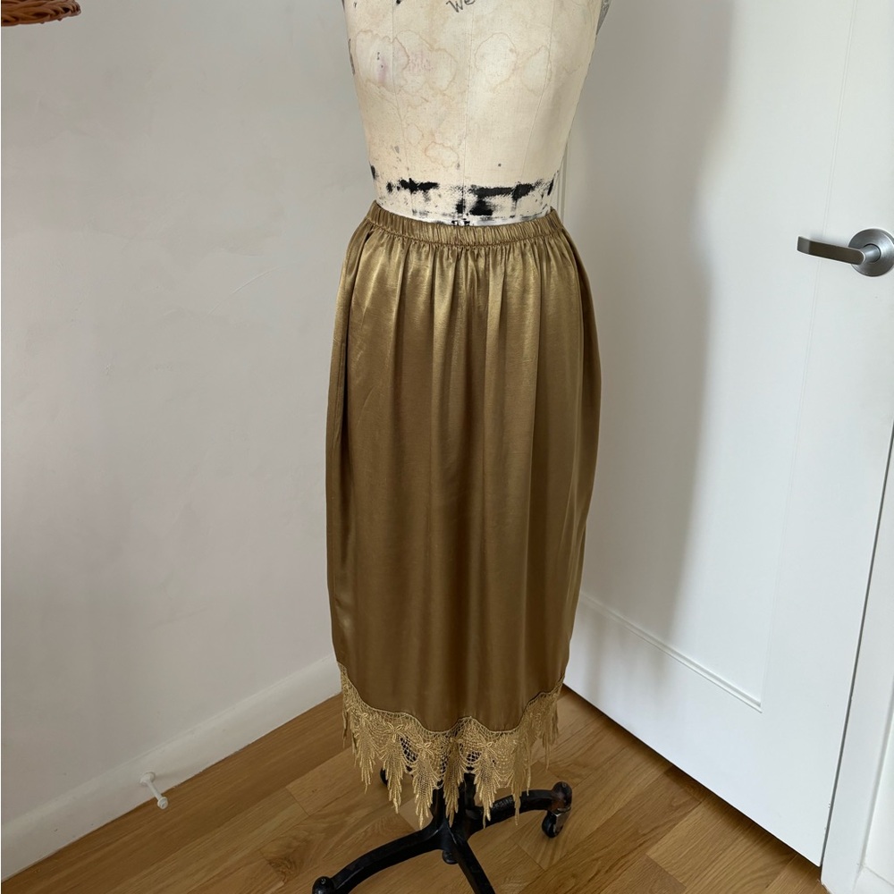 *RESTOCK* Olive Green Tiered Midi Skirt main image 1
